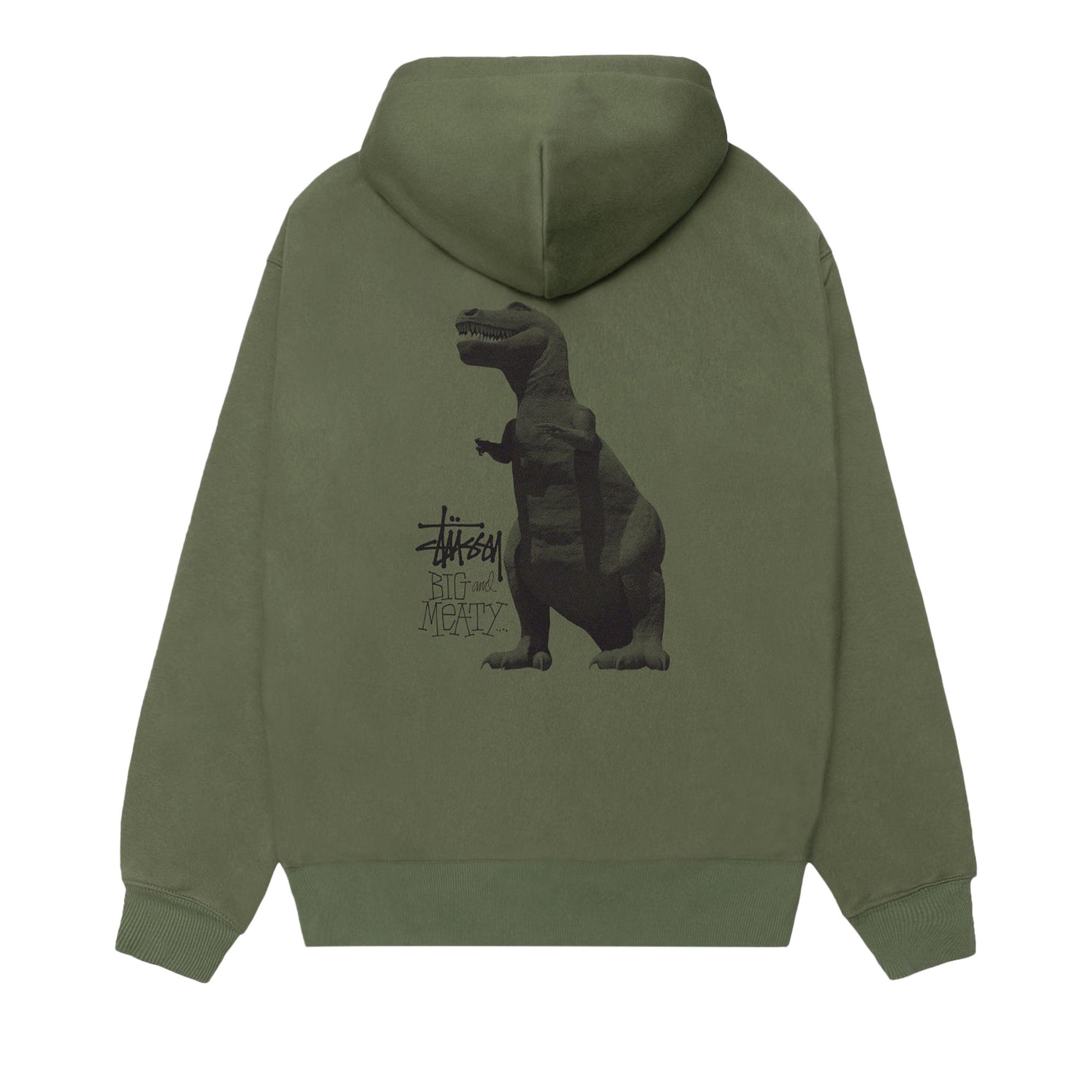 Buy Stussy Big & Meaty Zip Hoodie 'Olive' - 1975133 OLIV | GOAT