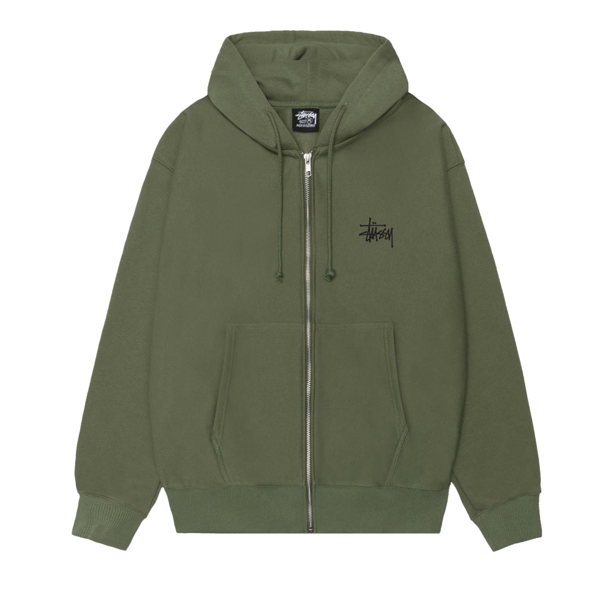 Buy Stussy Big & Meaty Zip Hoodie 'Olive' - 1975133 OLIV | GOAT