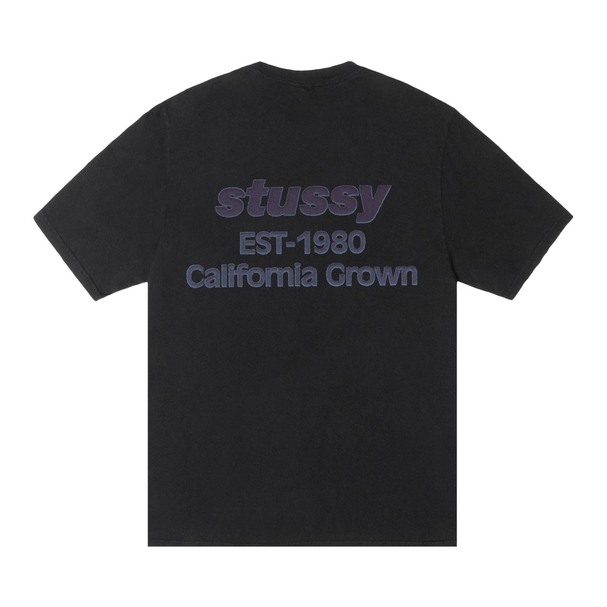 Buy Stussy California Grown Tee Pigment Dyed 'Black' - 1905135