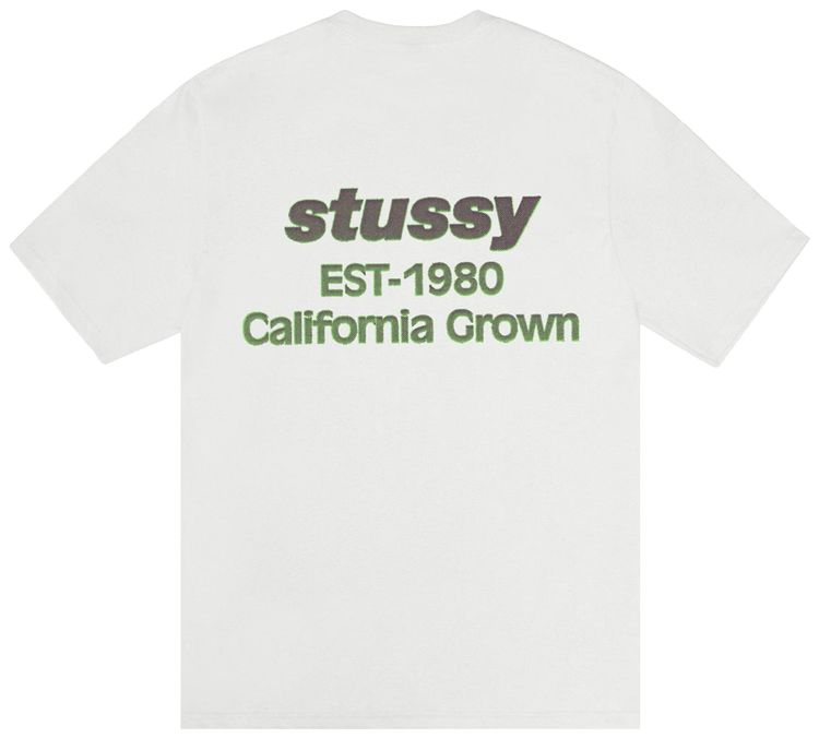 Stussy California Grown Tee Pigment Dyed Natural