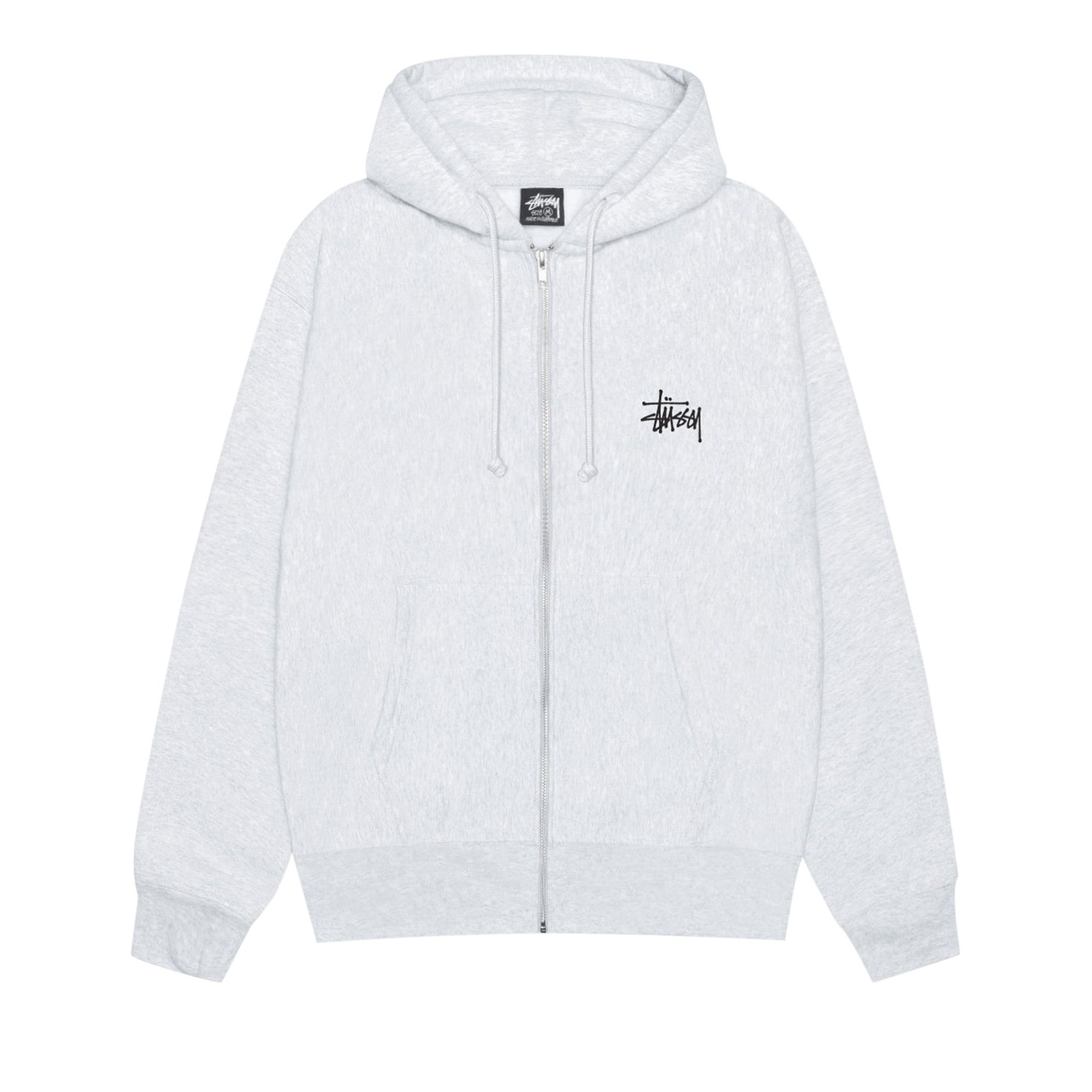 Buy Stussy Big & Meaty Zip Hoodie 'Ash Heather' - 1975133 ASH