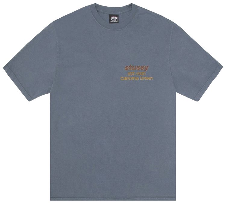 Stussy California Grown Tee Pigment Dyed Navy