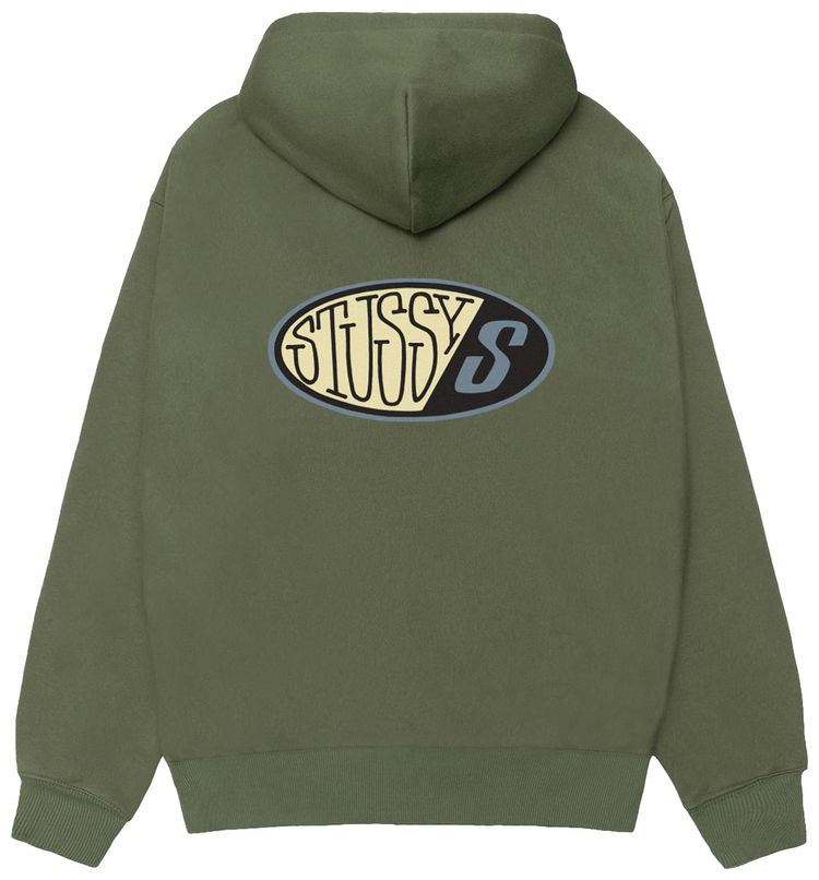 Stussy Pitstop Hoodie Olive