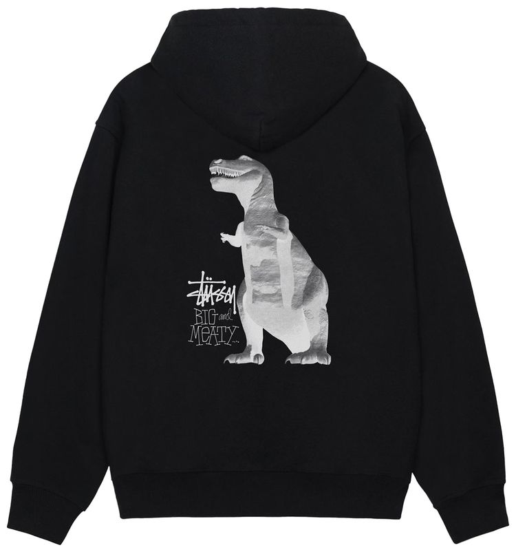Stussy Big  Meaty Zip Hoodie Black