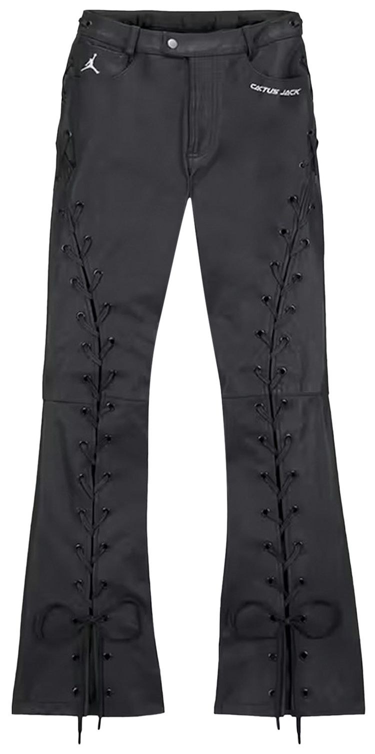 Air Jordan x Cactus Jack by Travis Scott Womens Leather Pants Black