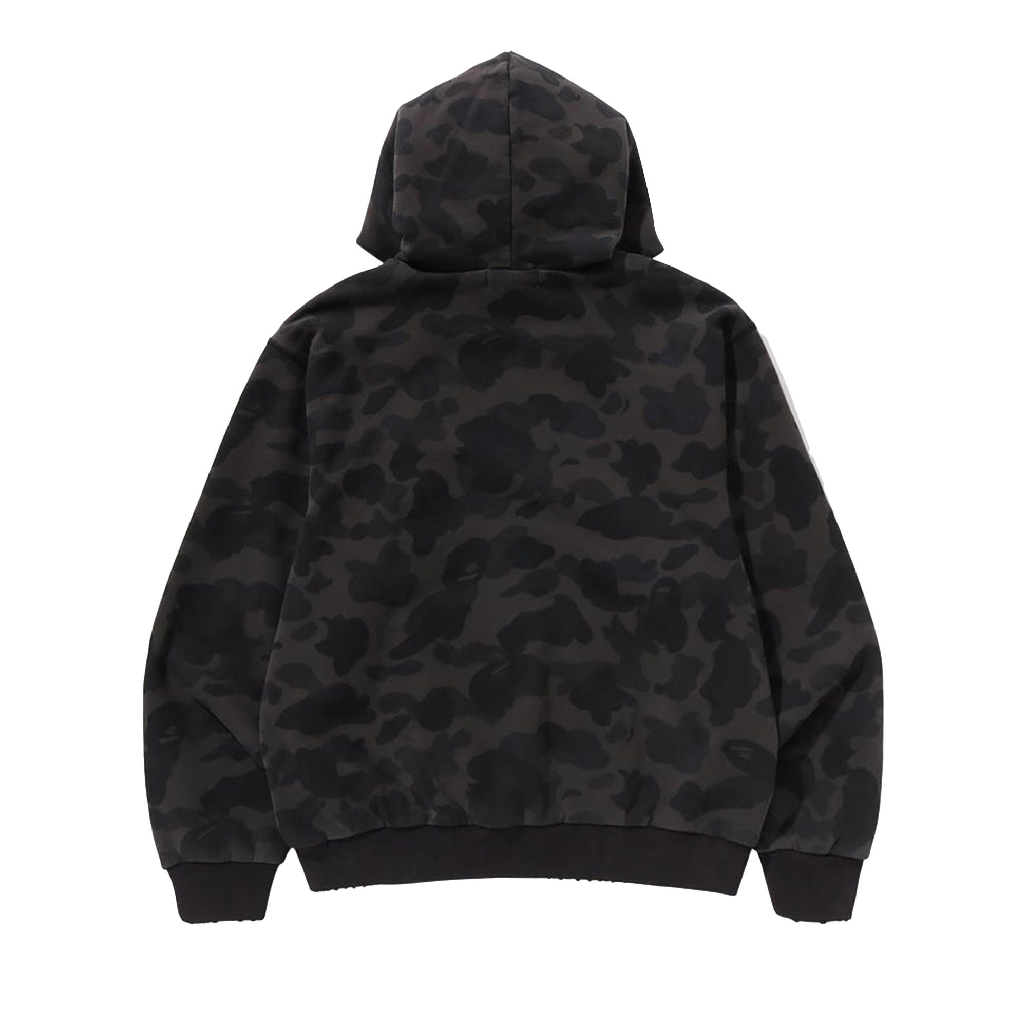 Buy BAPE 1st Camo Heavy Wash Cropped Fit Zip Hoodie 'Black' - 1L30