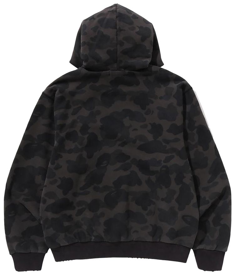BAPE 1st Camo Heavy Wash Cropped Fit Zip Hoodie Black