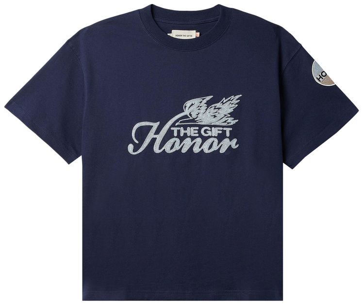 Honor The Gift Auto Club Box Tee Navy