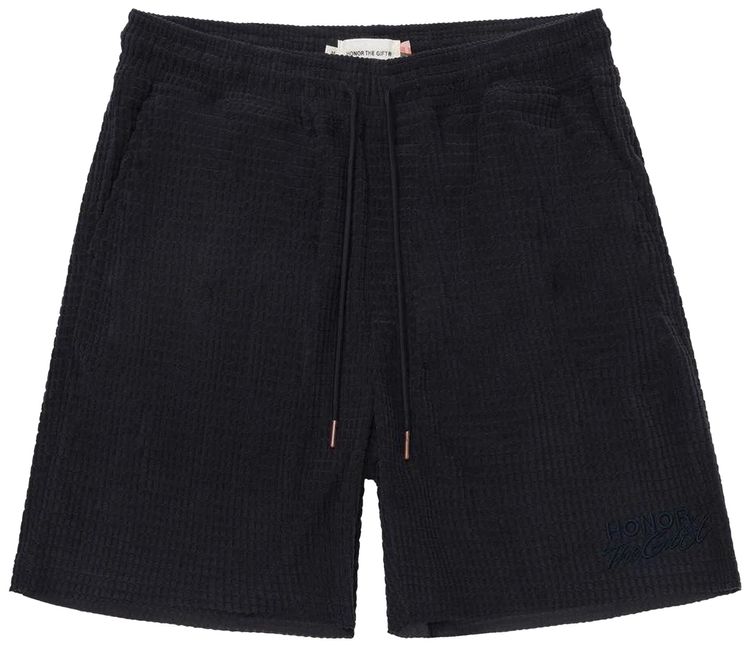 Honor The Gift Textured Knit Short Black
