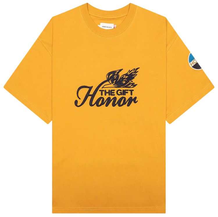 Honor The Gift Auto Club Box Tee Yellow
