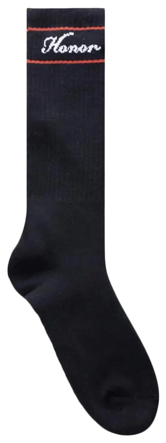 Honor The Gift Honor Striped Ribbed Sock Black