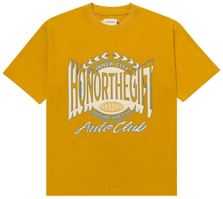 Honor The Gift Honor Club Tee Yellow