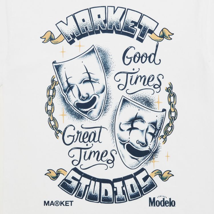 Market x Modelo Good Times T Shirt White