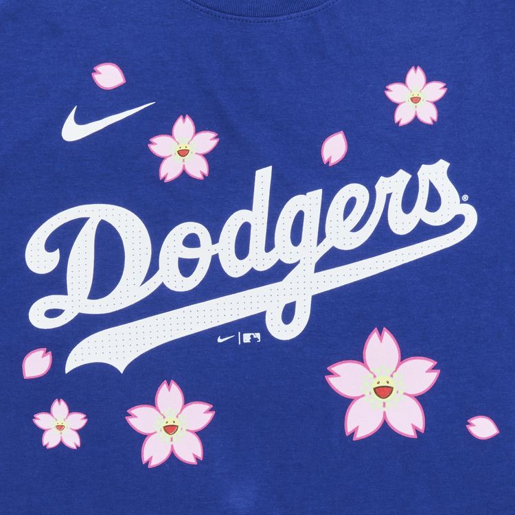 Nike x Takashi Murakami x MLB World Tour Tokyo Series 2025 Betts Dodgers Short Sleeve Tee Blue