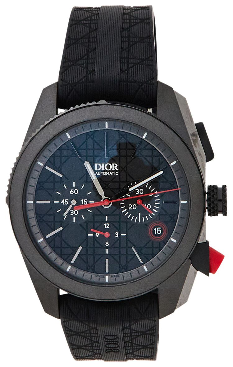 Pre Owned Dior Chiffre Rouge Ultramatte Chronograph Black From the Closet of Pusha T