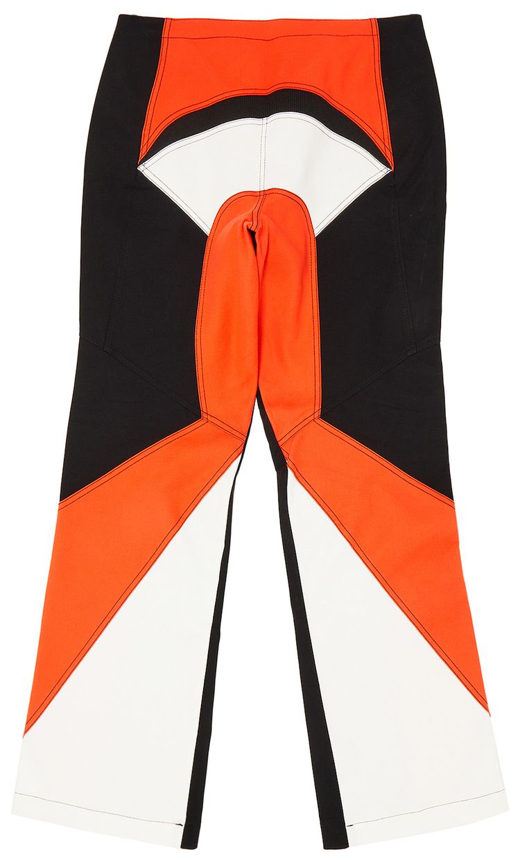 Pre Owned Dion Lee Moto Panel Pant Fluoro RedWhite From the Closet of Pusha T