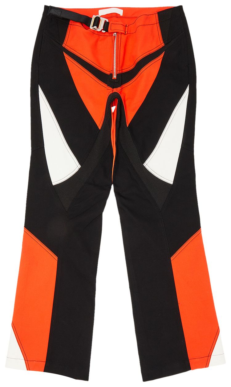 Pre Owned Dion Lee Moto Panel Pant Fluoro RedWhite From the Closet of Pusha T