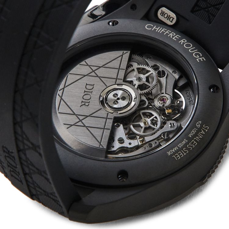 Pre Owned Dior Chiffre Rouge Ultramatte Chronograph Black From the Closet of Pusha T