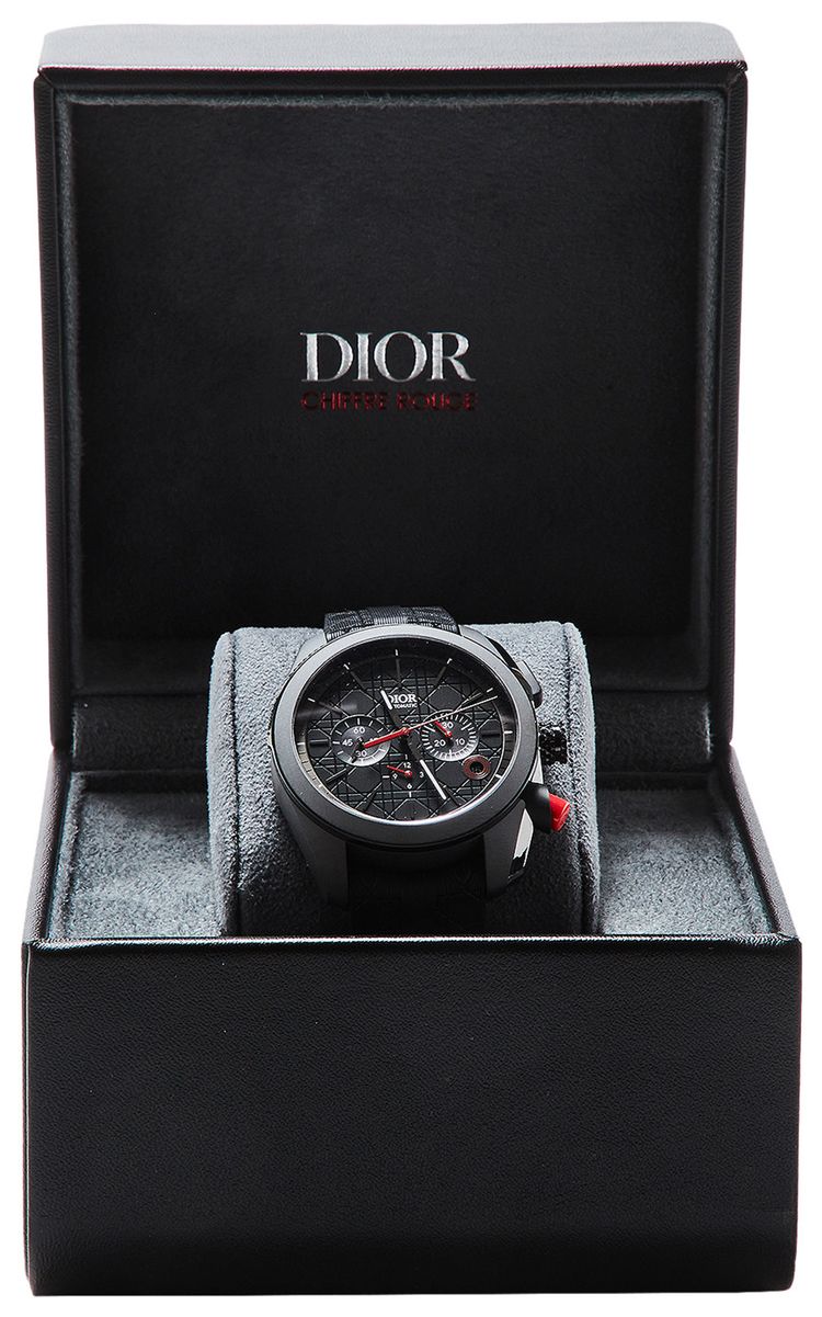 Pre Owned Dior Chiffre Rouge Ultramatte Chronograph Black From the Closet of Pusha T
