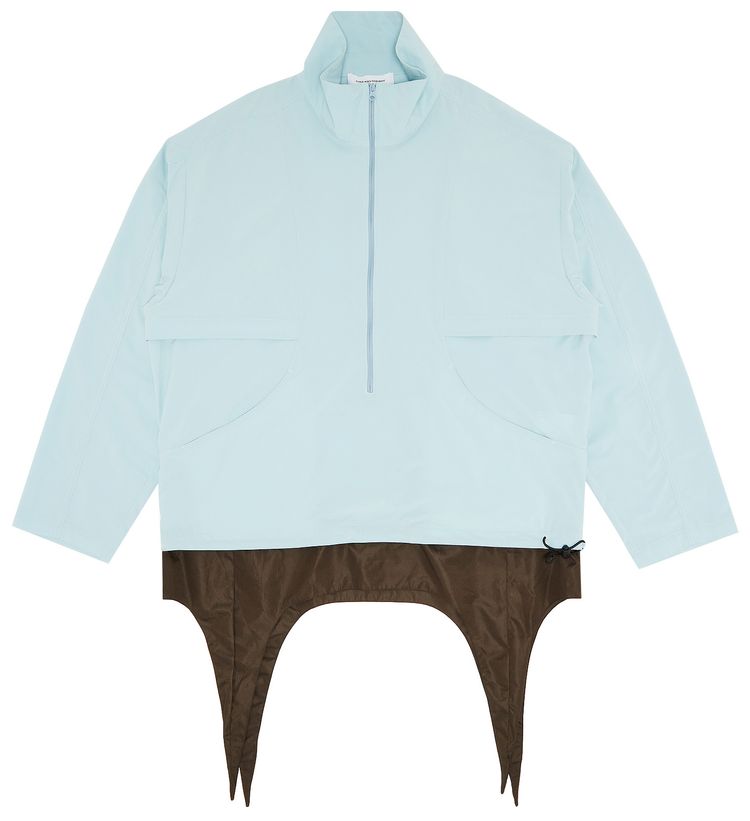 Pre Owned Kiko Kostadinov Depero Packable Pullover Aqua GlassDark Khaki From the Closet of Pusha T