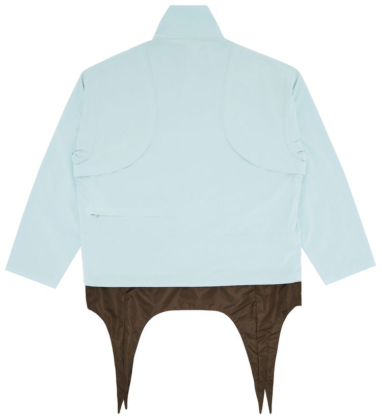 Pre Owned Kiko Kostadinov Depero Packable Pullover Aqua GlassDark Khaki From the Closet of Pusha T