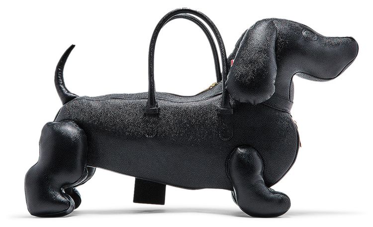 Pre Owned Thom Browne Hector Bag In Pebble Grain Black From the Closet of Pusha T