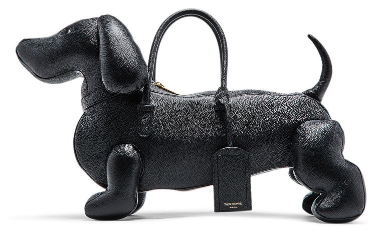 Pre Owned Thom Browne Hector Bag In Pebble Grain Black From the Closet of Pusha T