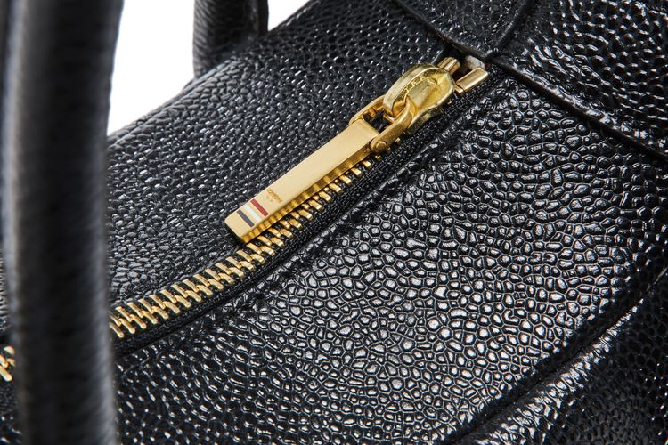 Pre Owned Thom Browne Hector Bag In Pebble Grain Black From the Closet of Pusha T