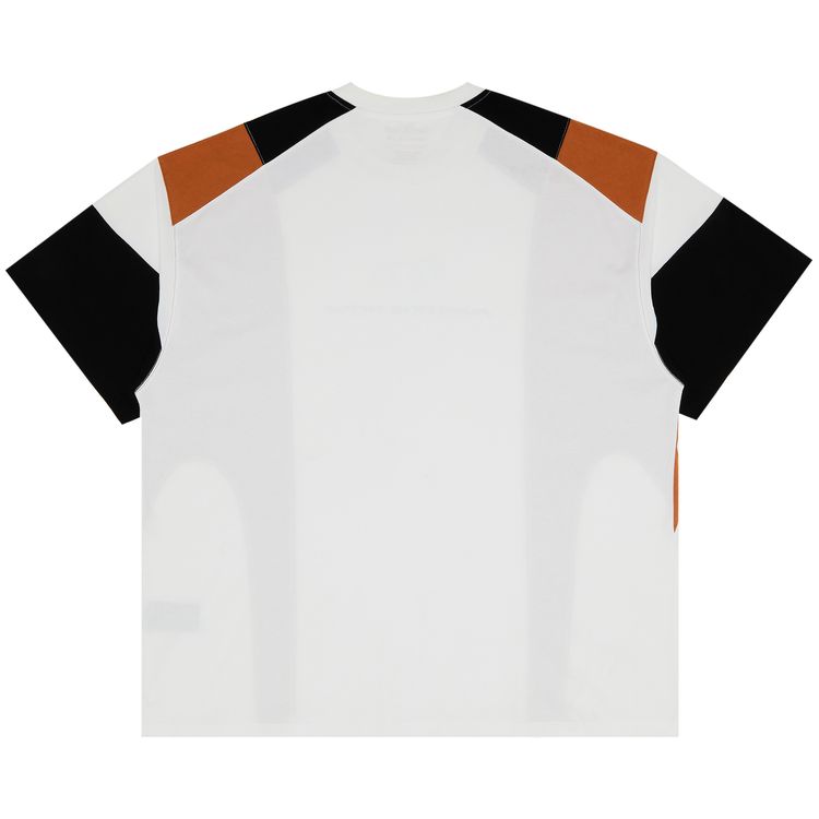 Pre Owned Martine Rose Paneled Oversized T Shirt WhiteBlackTerracotta From the Closet of Pusha T