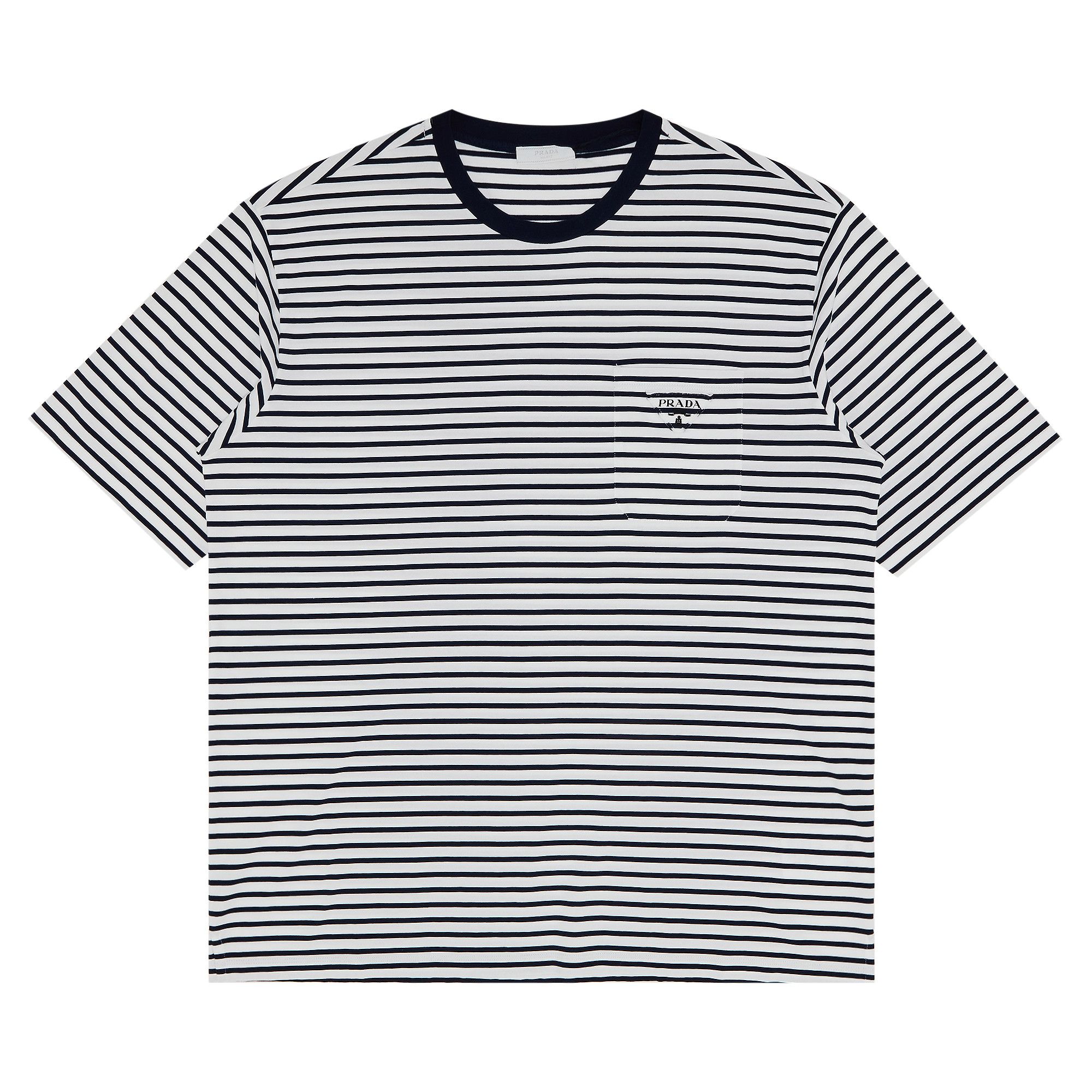 Buy Pre-Owned Prada Stripe Shirt 'Black/White', From the