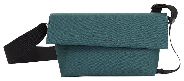 Jil Sander Medium Utility Crossbody Bag Teal