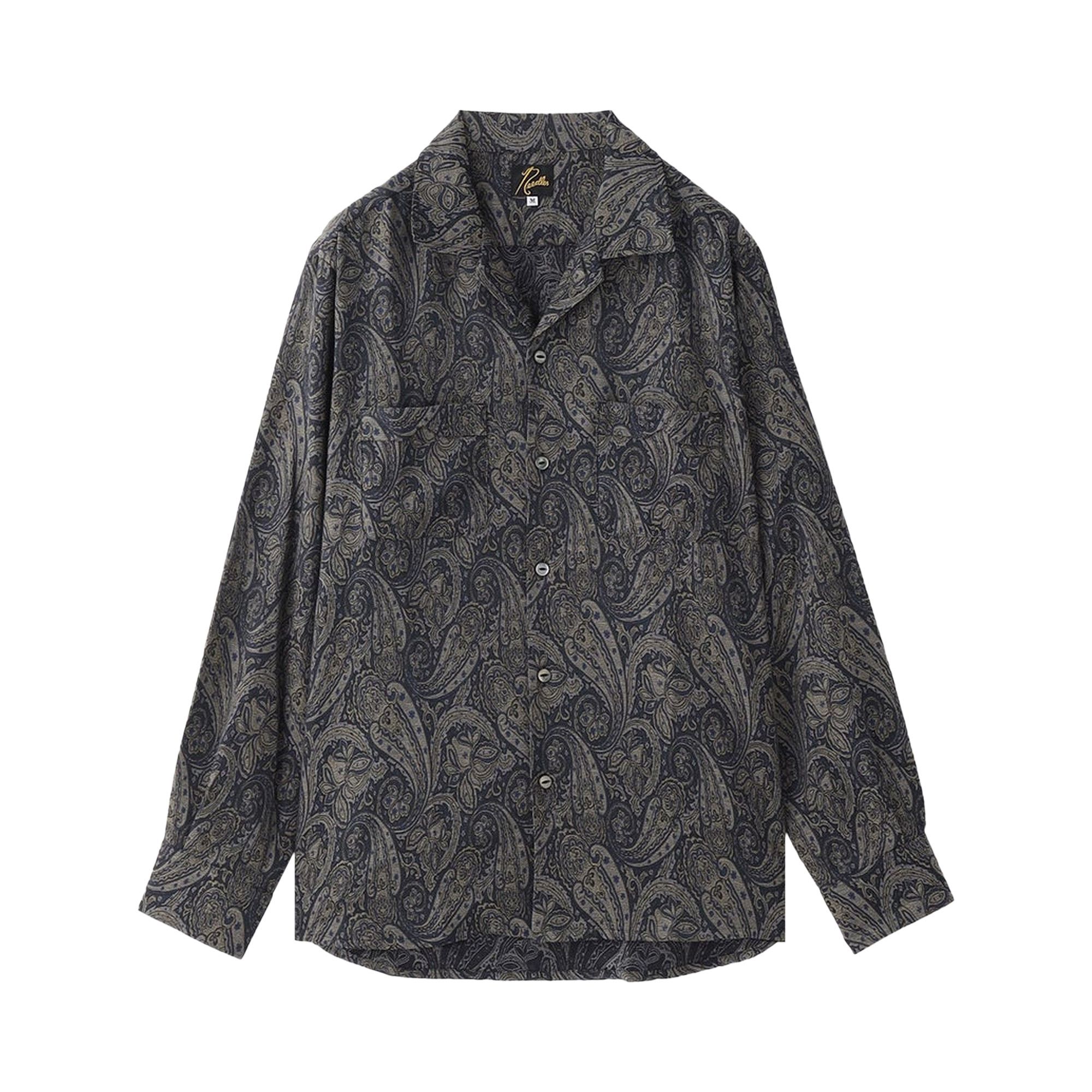 Tシャツ・カットソー Needles SS25 Shirts (QV245 A PAISLEY) Needles Long Sleeve Shirt S Polyester GRY Paisley QV245 | eBay