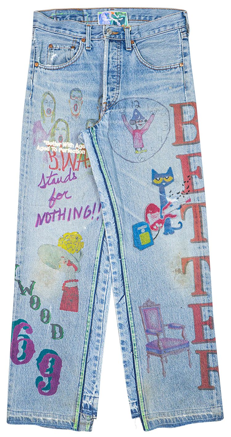 Better With Age Harrison Double Wide Denim Pants Indigo