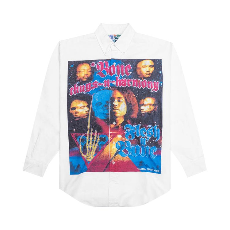 Better With Age Road Trip Button Down Shirt White