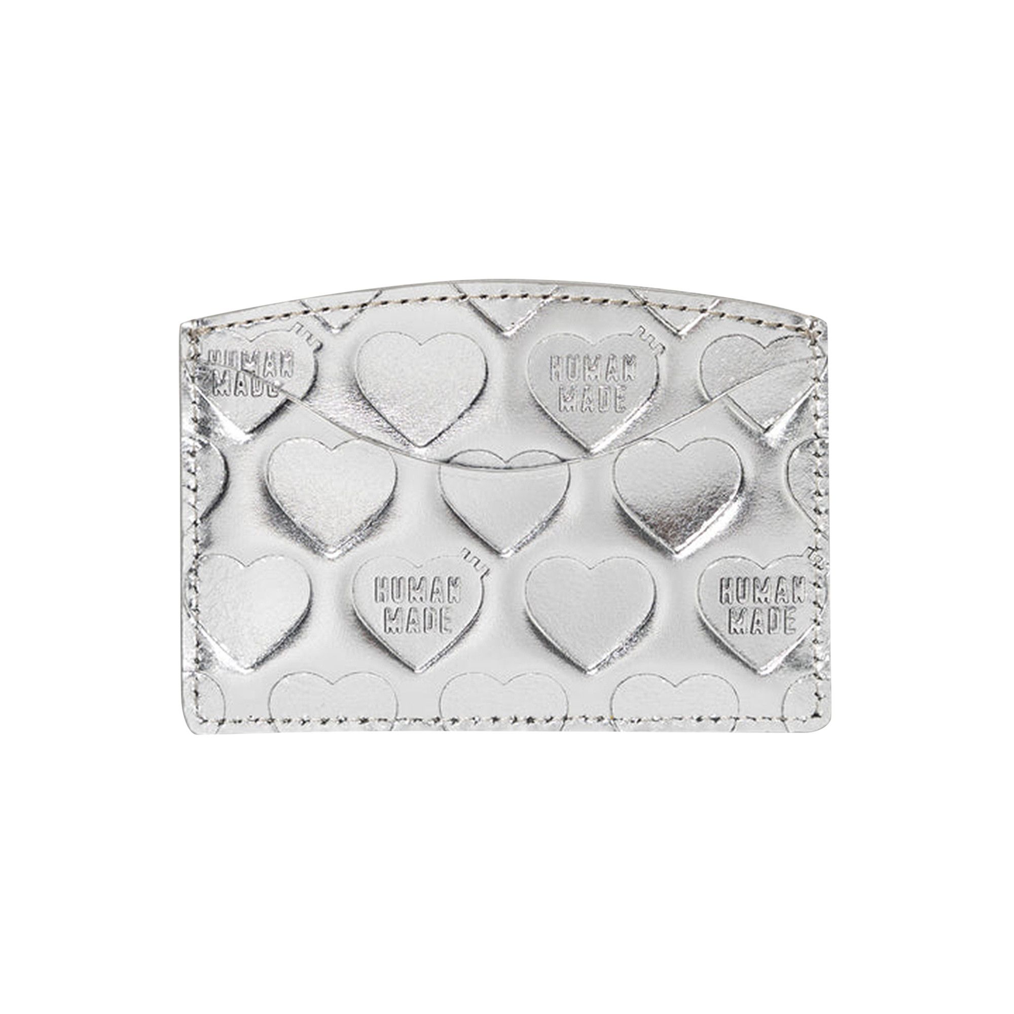 Buy Human Made Leather Card Case 'Silver' - HM29GD040 SILV | GOAT CA