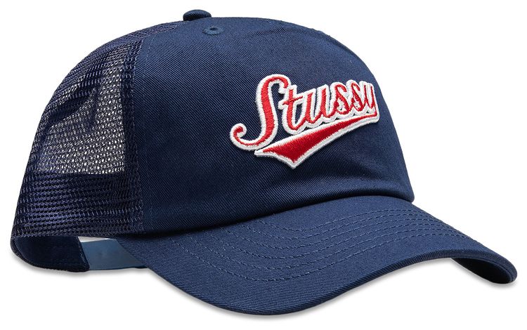 Stussy LP Trucker Athletic Cap Light Navy