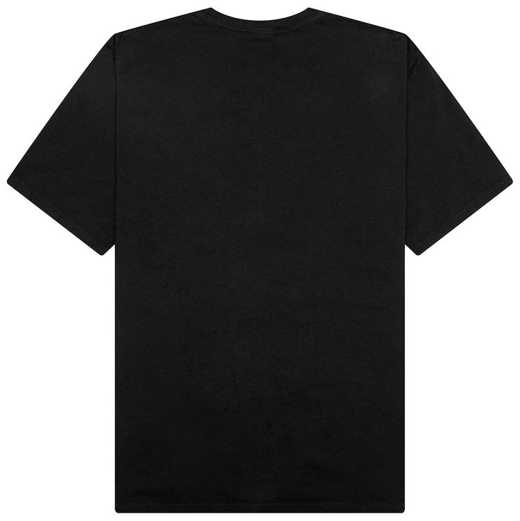 Stussy Arched Pigment Dyed T Shirt Black