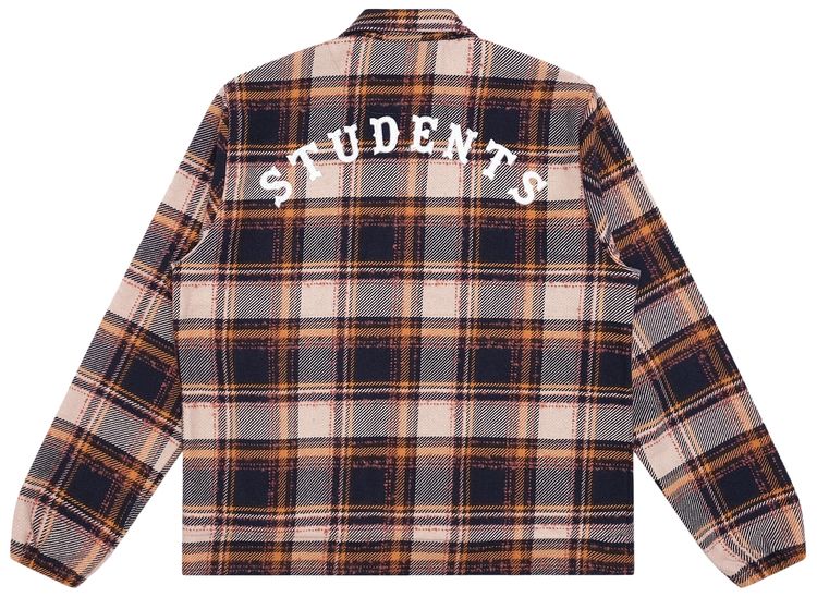 Students Fitzroy Flannel Shirt Jacket Navy