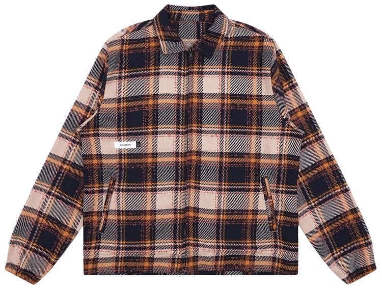 Students Fitzroy Flannel Shirt Jacket Navy