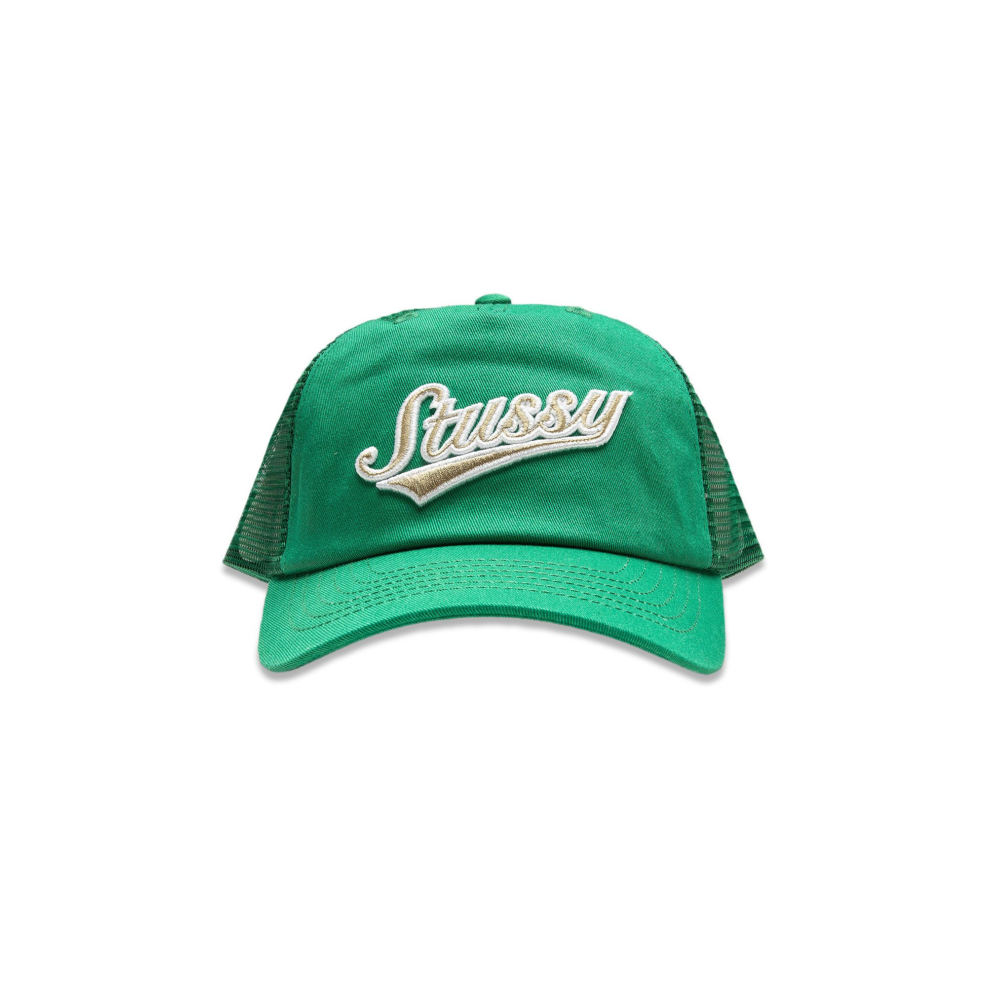 完売間近【STUSSY】LP Trucker Athletic Cap Buy Stussy LP Trucker Athletic Cap 'Forest' - 1311165 FORE