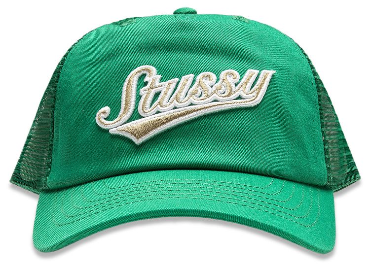 Stussy LP Trucker Athletic Cap Forest