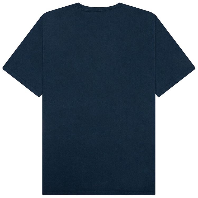 Stussy Arched Pigment Dyed T Shirt Navy