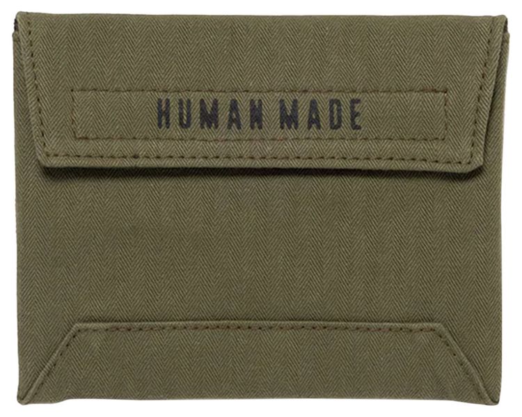Human Made Passport Case Olive Drab
