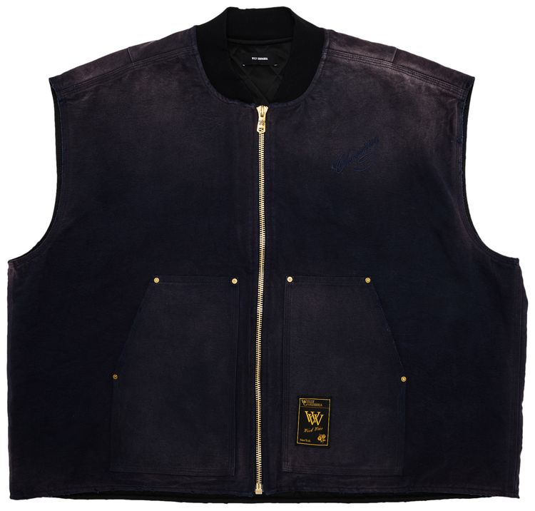 Willy Chavarria Stockton Vest Peacoat