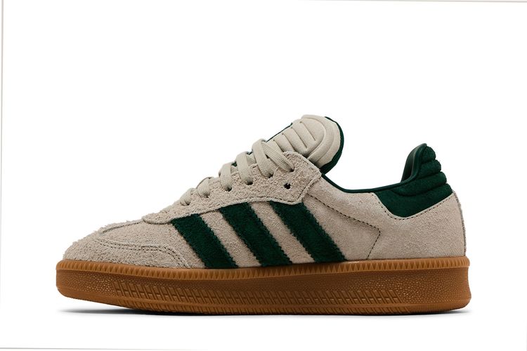 adidas Samba Xlg Sneaker in Putty Grey/Collegiate Green at Nordstrom, Size 6
