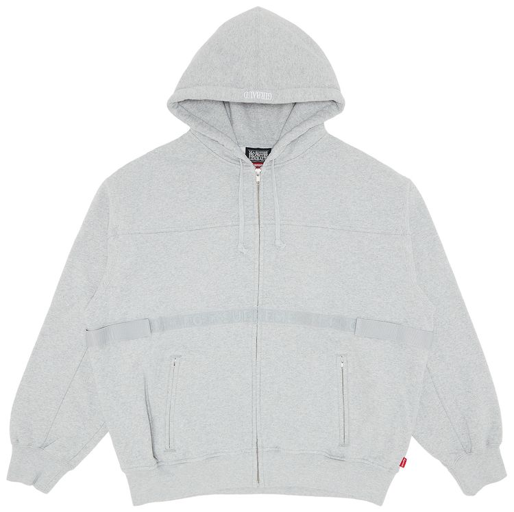 Supreme x Martithe  Francois Girbaud Zip Up Hooded Sweatshirt Heather Grey