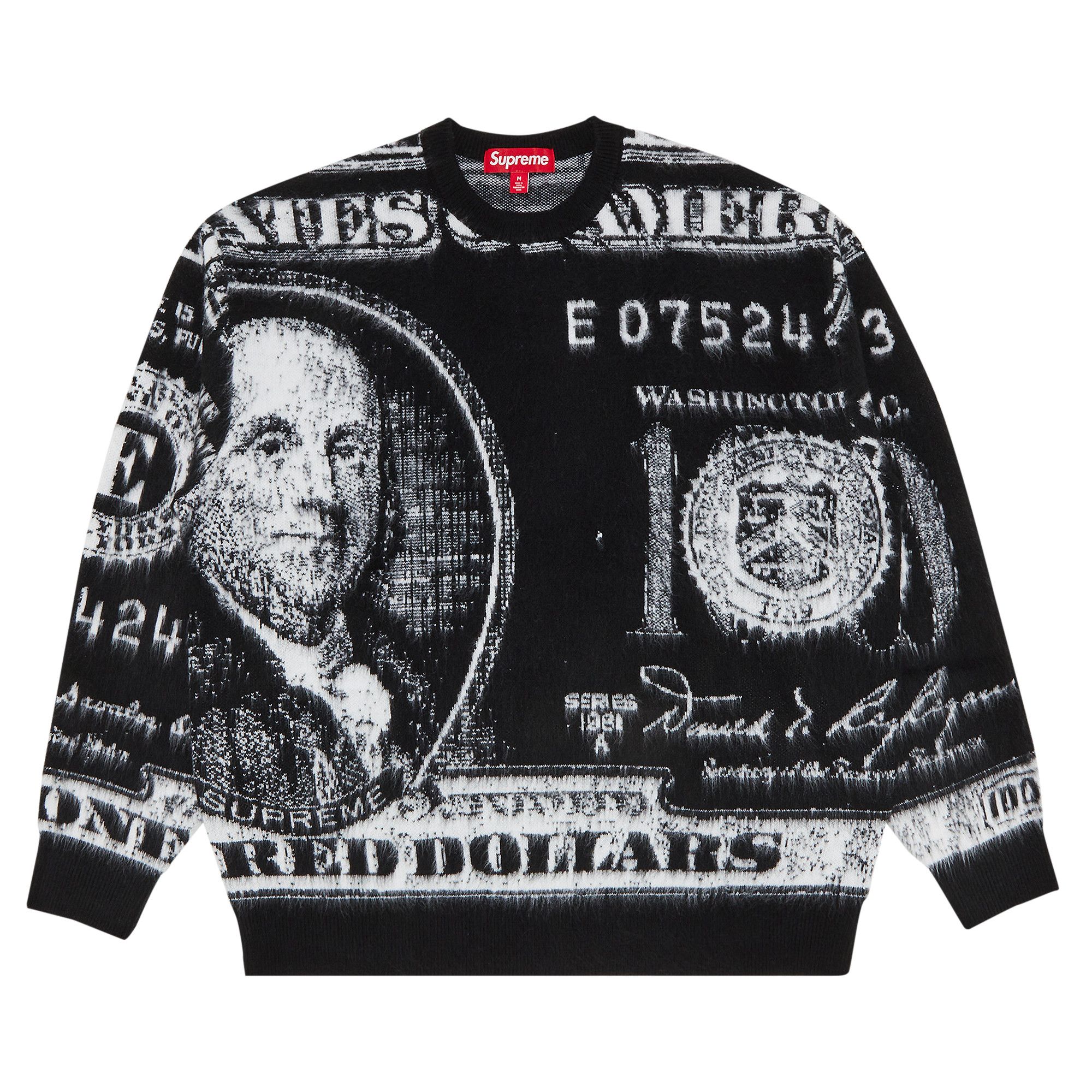 Buy Supreme Money Sweater 'Black' - SS25SK22 BLACK | GOAT Buy Supreme Money Sweater 'Black' - SS25SK22 BLACK | GOAT