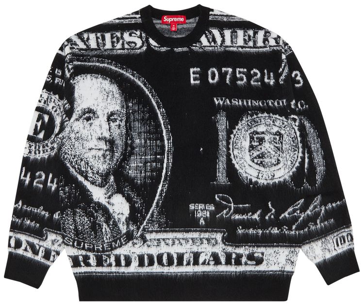 Supreme Money Sweater Black