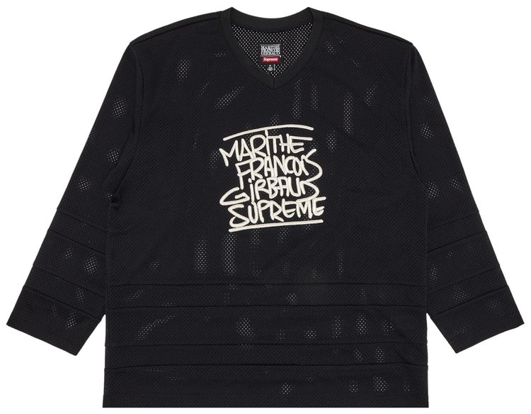 Supreme x Martithe  Francois Girbaud Hockey Jersey Black
