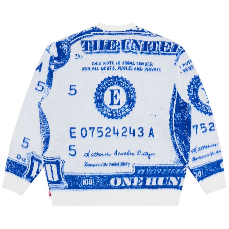 Supreme Money Sweater White